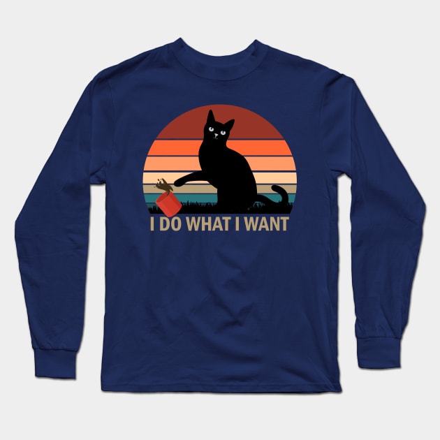 I Do What I Want Cat Long Sleeve T-Shirt by Gvsarts